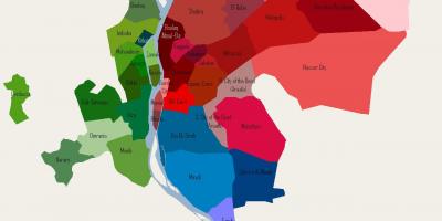 قاہرہ پڑوس کا نقشہ