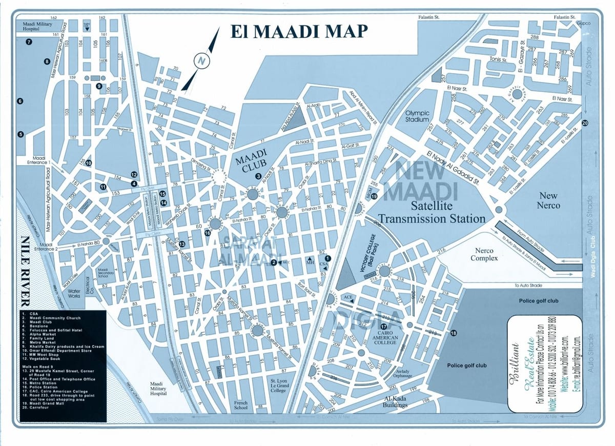 نقشہ کے maadi قاہرہ