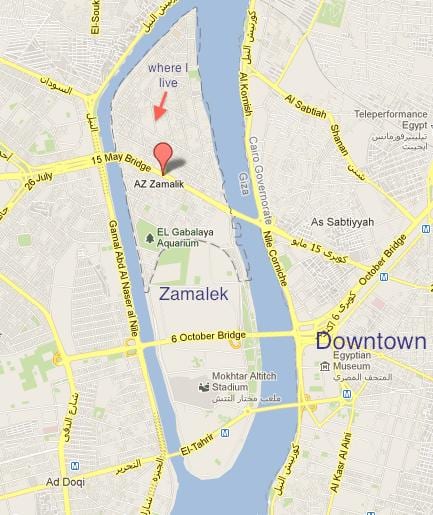 zamalek قاہرہ نقشہ