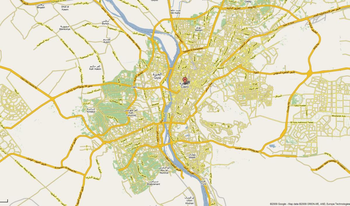 قاہرہ شہر کا نقشہ